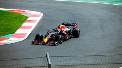 Formula One Car on a Race Track