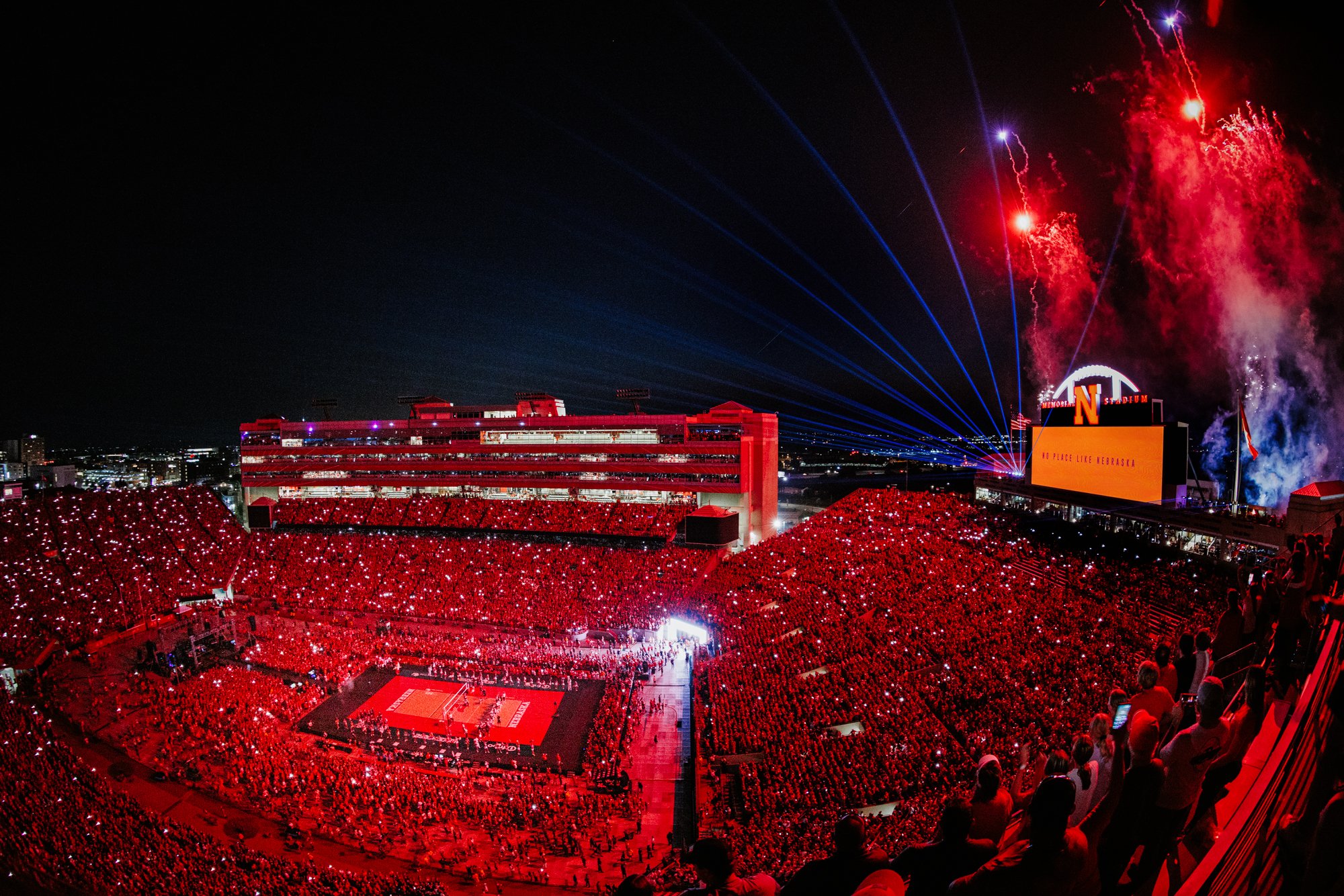 Memorial Stadium volleyball